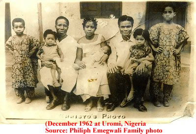 Philiph Emegwali Family  Circa: 1953